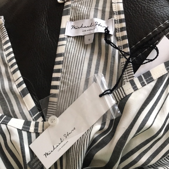 NWT Michael Stars Racerback Jumpsuit in Cabana Stripe - Picture 11 of 16